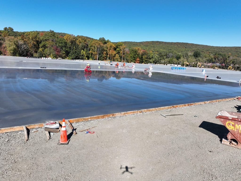Large-pour commercial slab